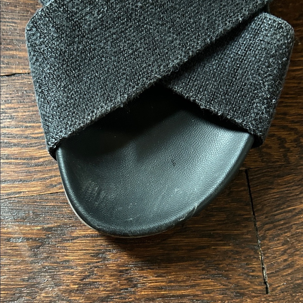 Rothy's Black Criss-Cross Slides - Picture 3 of 5
